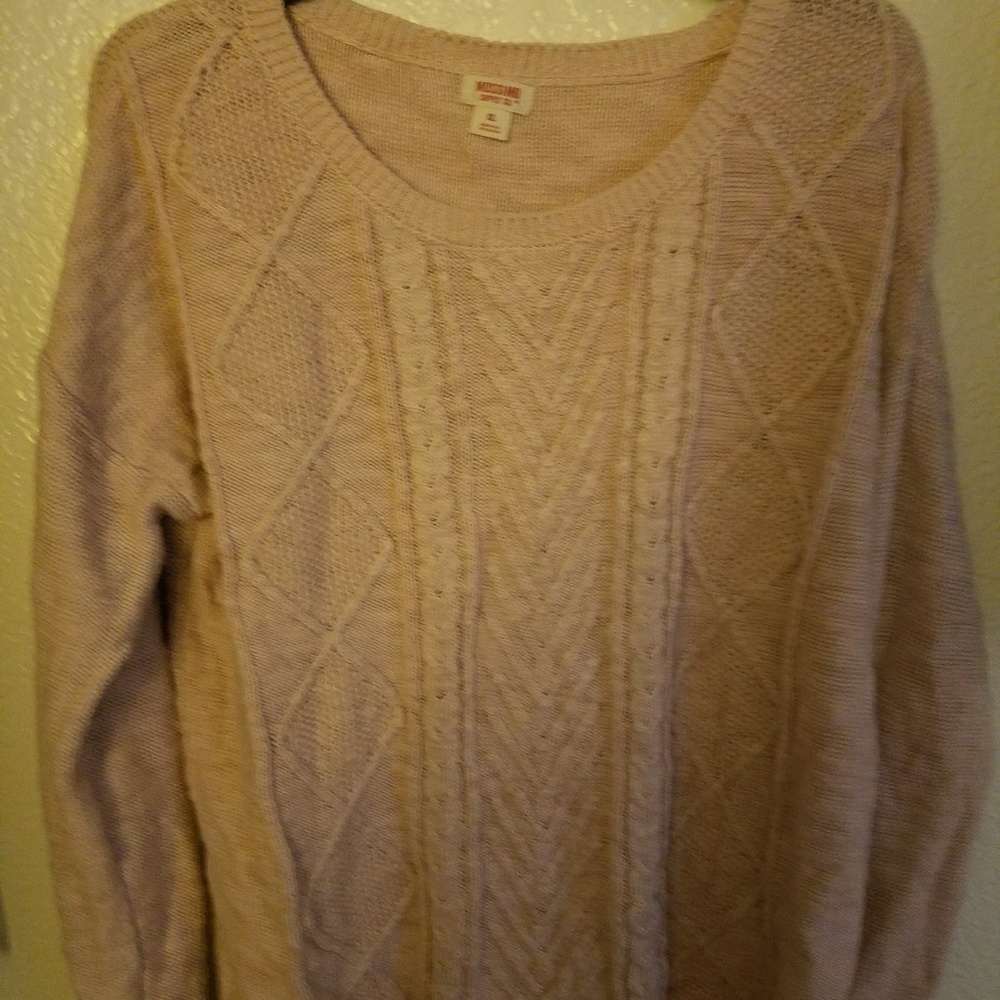 Light pink chunky sweater