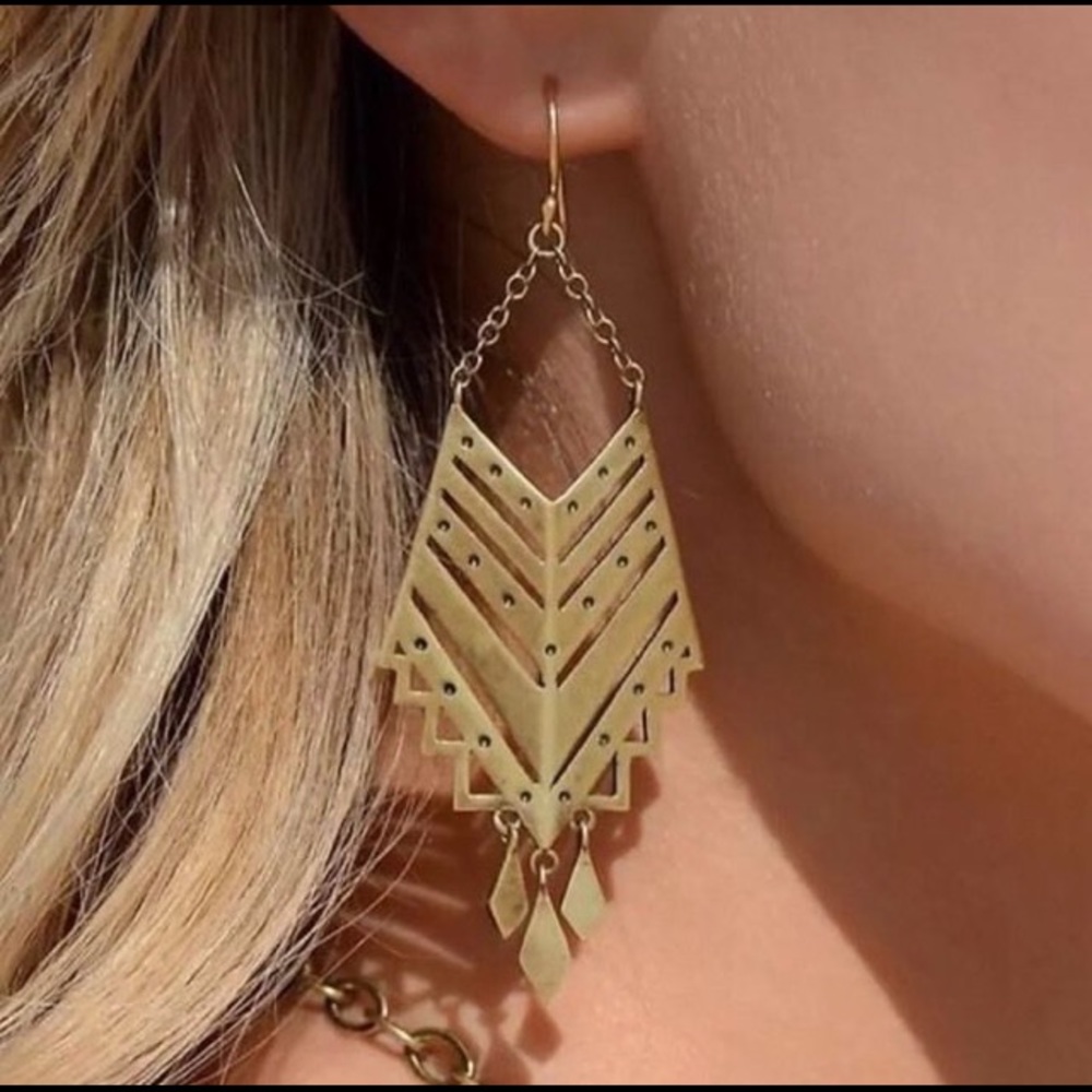 ♦️SALE♦️Pendant brass earrings