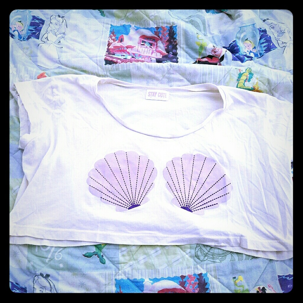 STAY CUTE Mermaid crop top