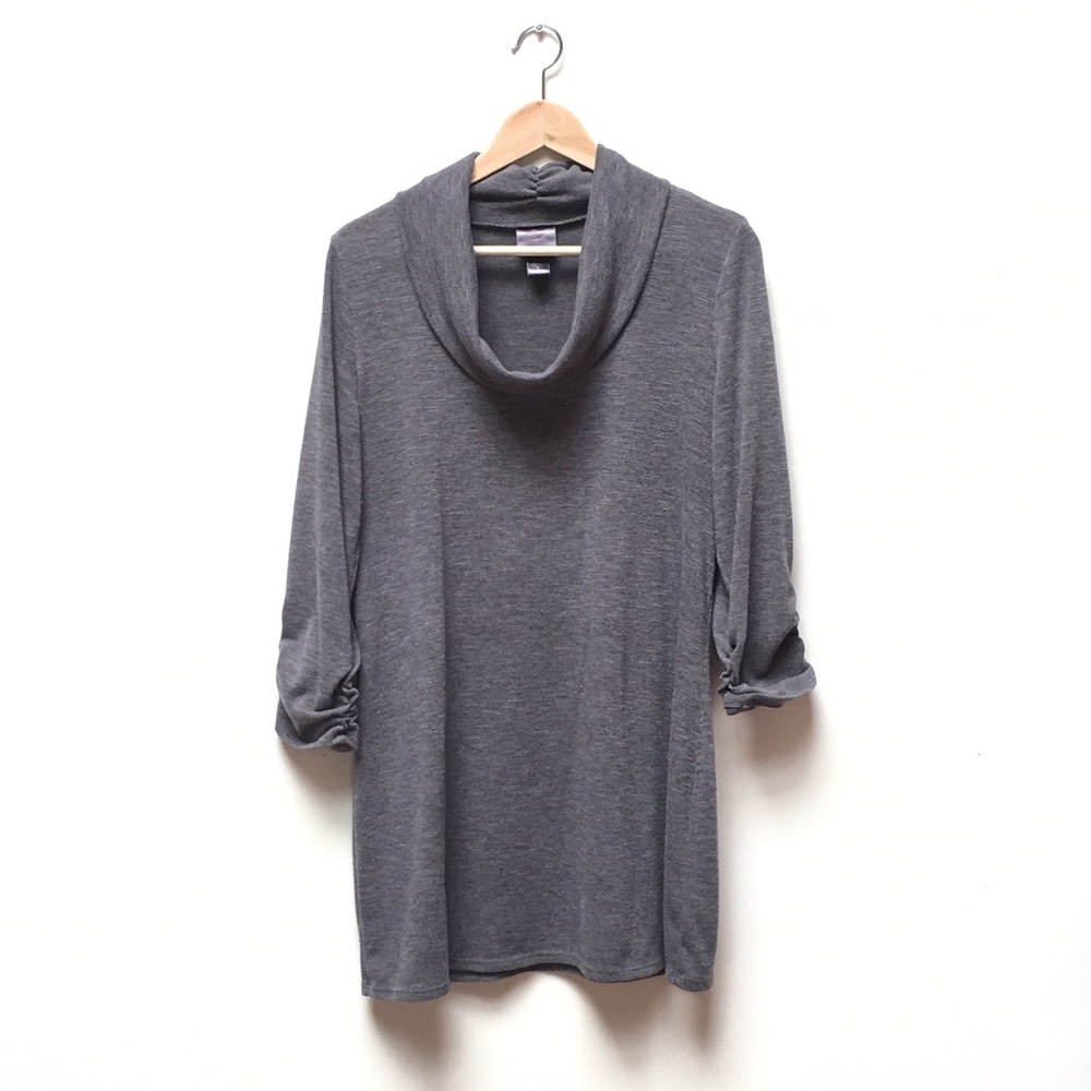 Motherhood maternity gray cowl neck sweater