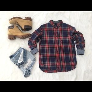 Plaid Button-down Shirt