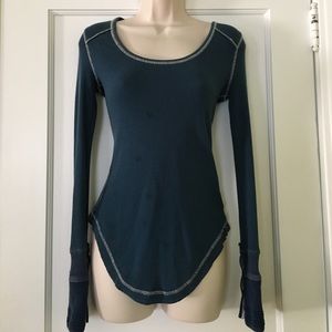 Free People Blue Thermal