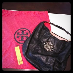 Black Tory Burch Amanda hobo bag