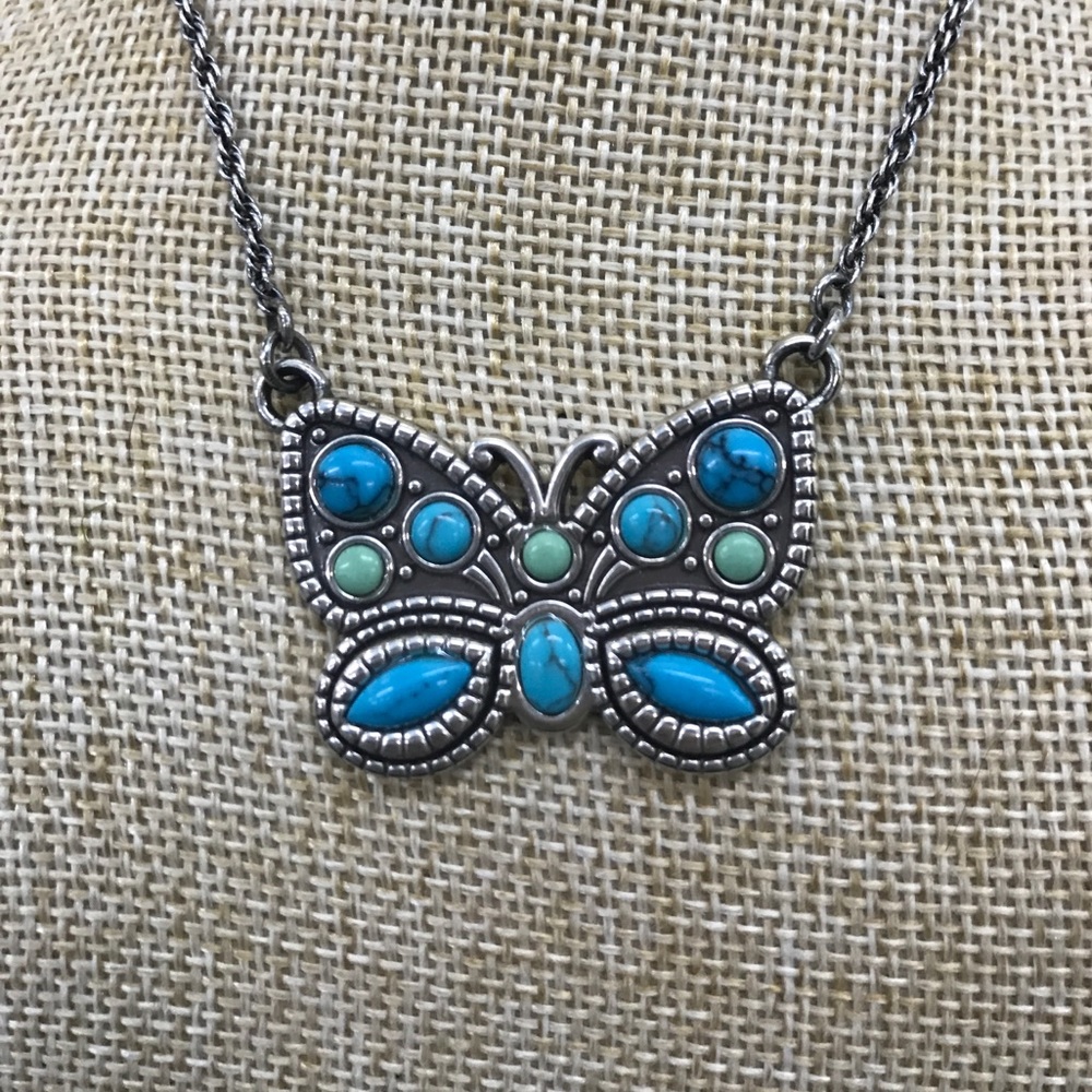 Brighton Butterfly Turquoise Necklace