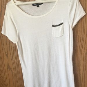 Express cashmere embellished tshirt