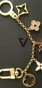 Fleur De Monogram Bag Charm Chain