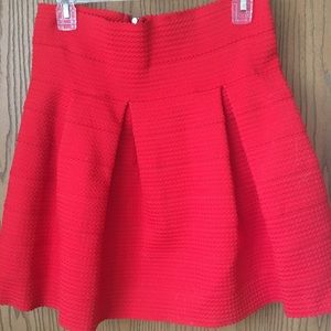H&M pleated high waisted skirt