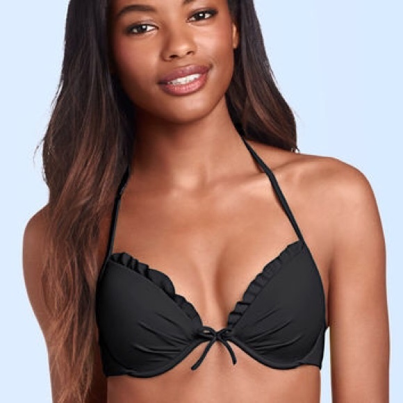 Victoria's secret the fabulous top 32c black NWT - Picture 2 of 4