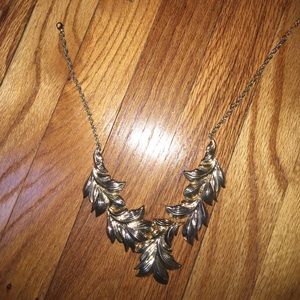 Gold leaf necklace