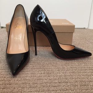 Christian Louboutin So Kate 120 Patent Black 38