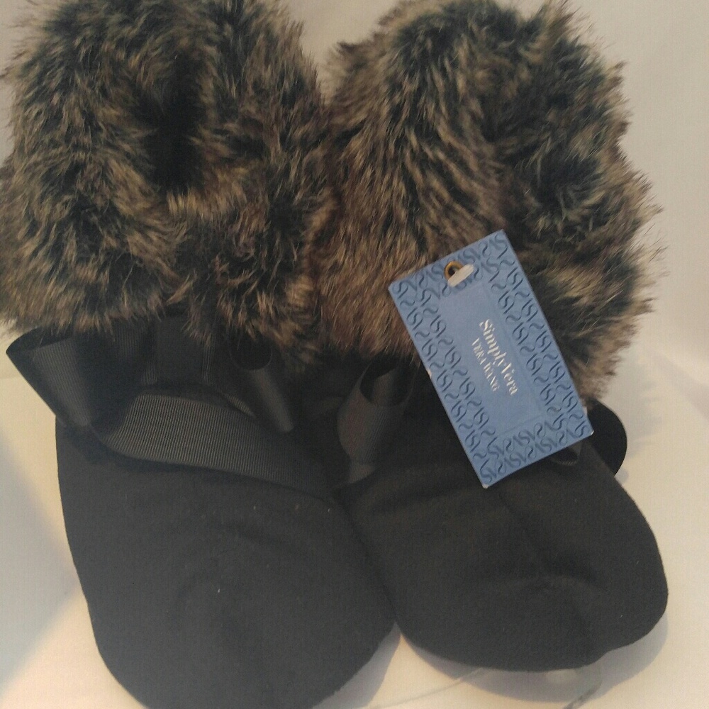 Simply Vera Vera Wang Faux Slippers
