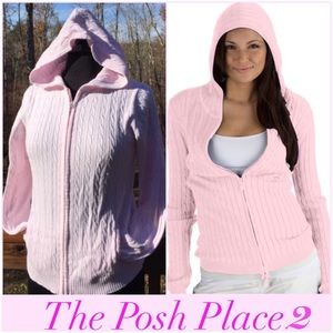 💕 Cable Knit Zip-Up Hooded Sweater 💕