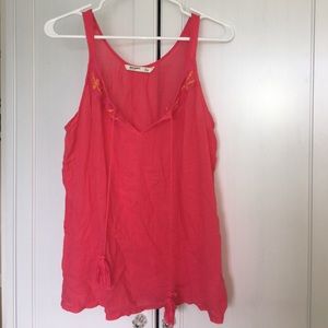 Pink beachy blouse/tank top