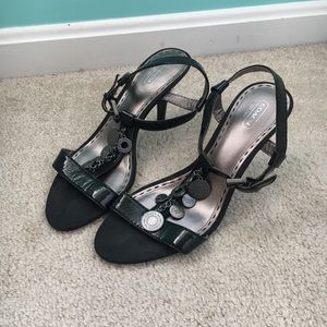 Coach high heel sandals size 10.