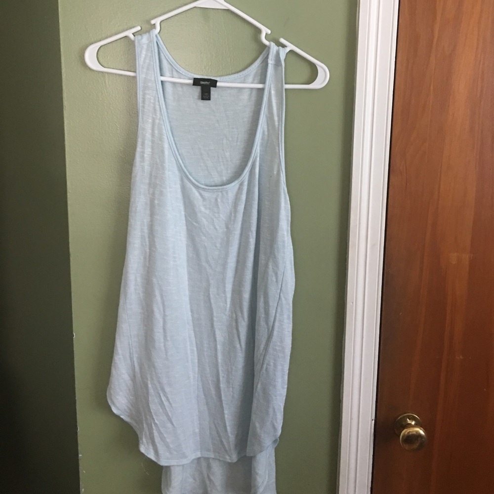 Light blue long tank top