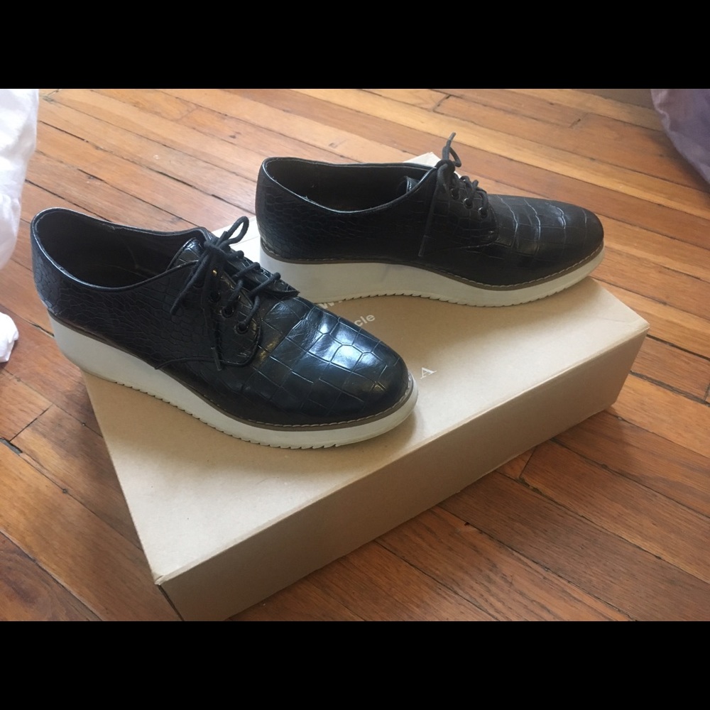 Topshop platform flat oxford size 9.5