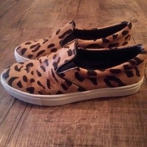 Steve Madden leopard slip on sneakers