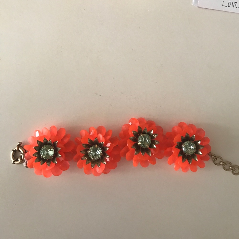 J crew flower bracelet
