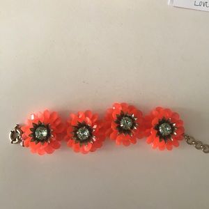 J crew flower bracelet