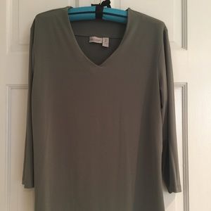 Chico's size 2 olive top