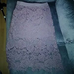 Lavender pencil skirt