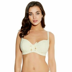 Cute cream bikini top