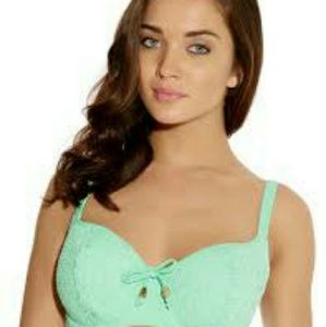 Cute mint bikini top