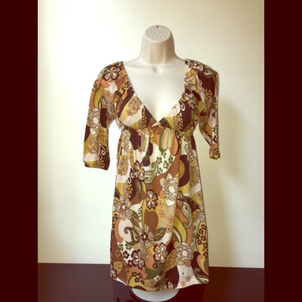 Floral Mid sleeve dress/shirt