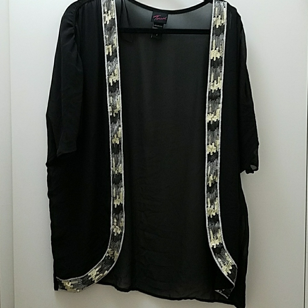 Black sheer coverup
