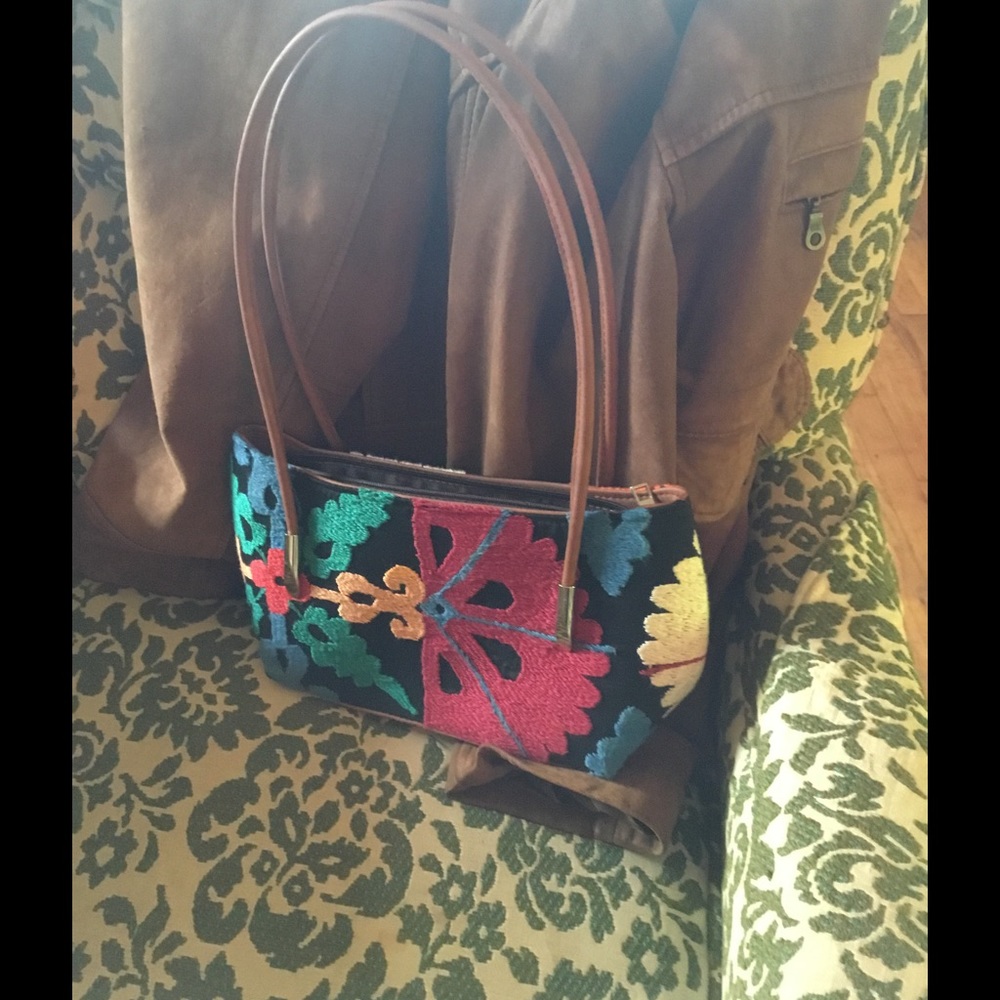 Small purse for ladies,handmade,antique suzani bag
