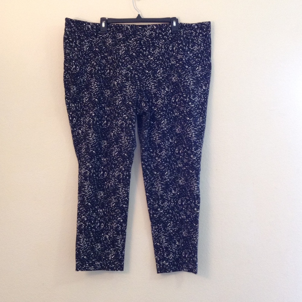 Black and White Print Pants