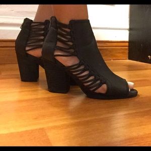Super stylish rampage heels/peep toe booties