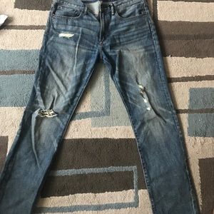 Gap slim fit distressed denim