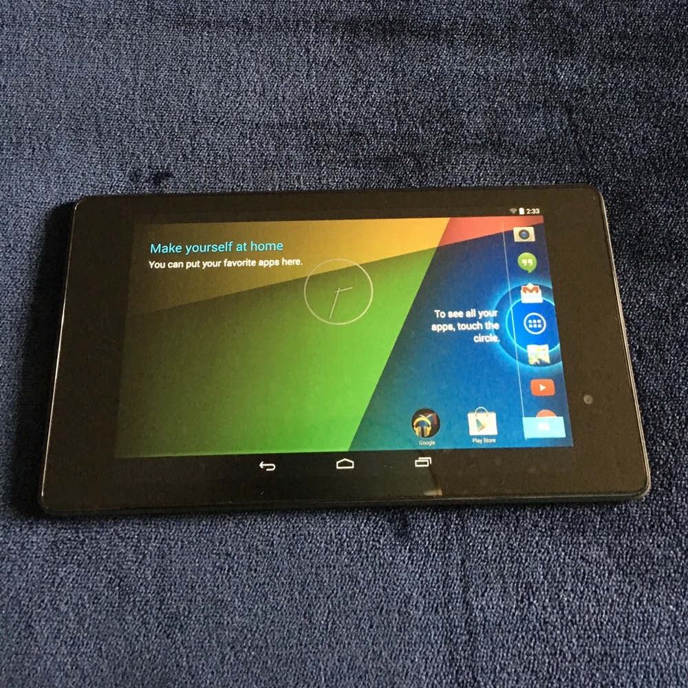 Google Nexus 7 Asus Tablet. 16GB Wifi tablet.