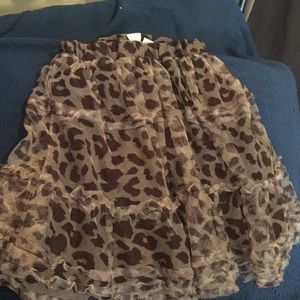 Cheetah print tutu like skirt,worn once.