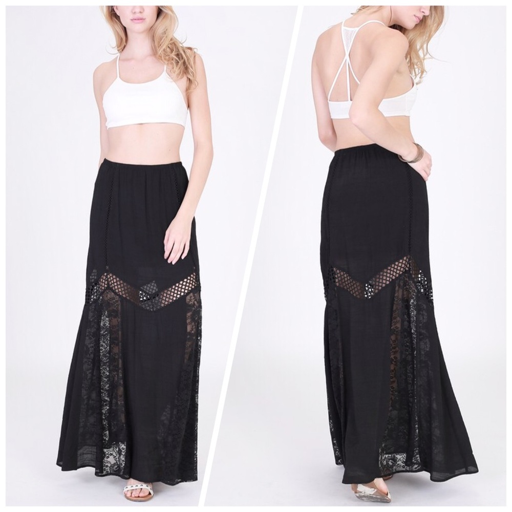 LAST 1💕Gorgeous lace detail maxi skirt! - Picture 1 of 3