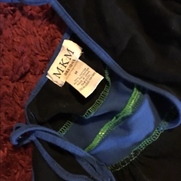 MKM DESIGNS SOZE MEDIUM TRI COLOR MAXI DRESS - Picture 6 of 6