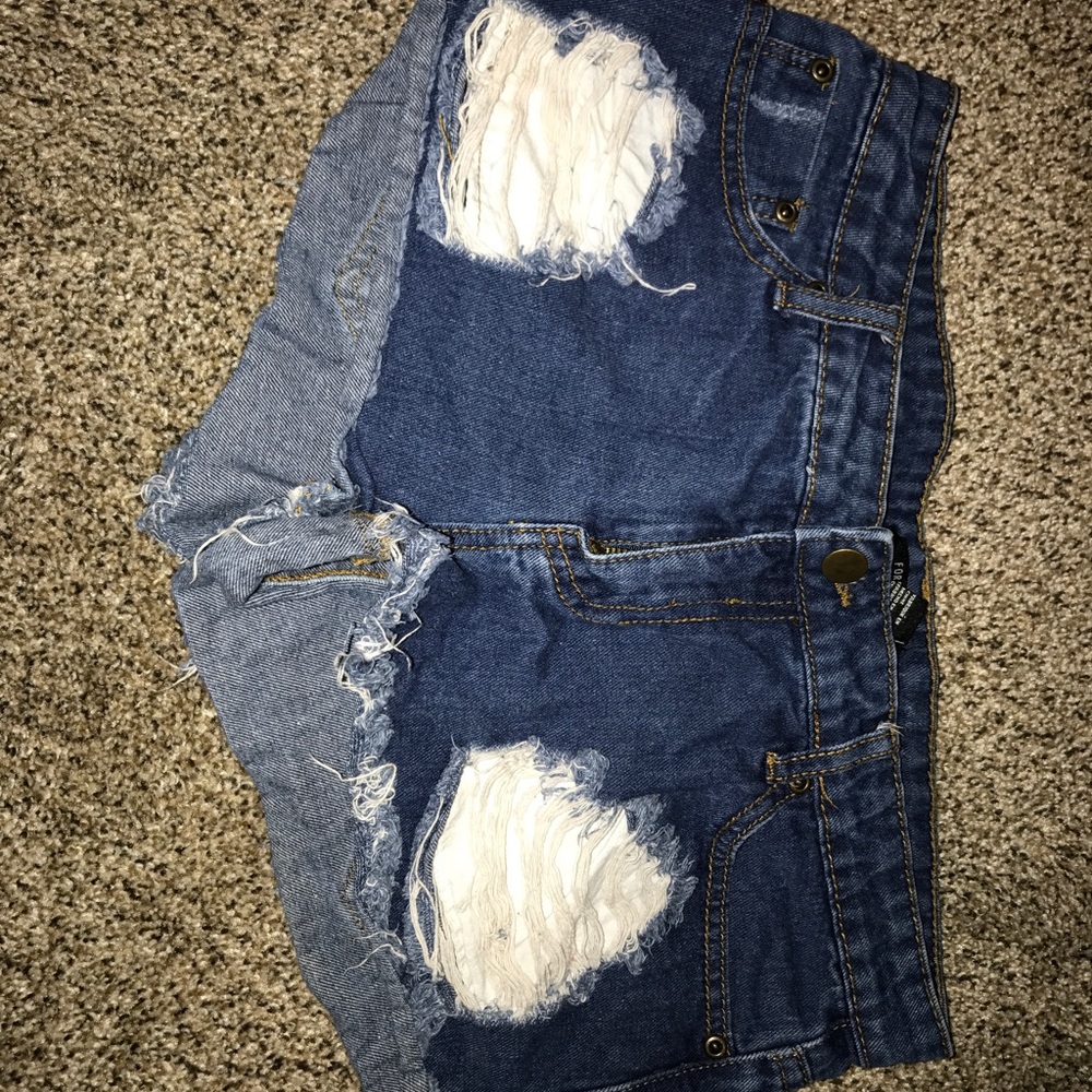 Distressed shorts