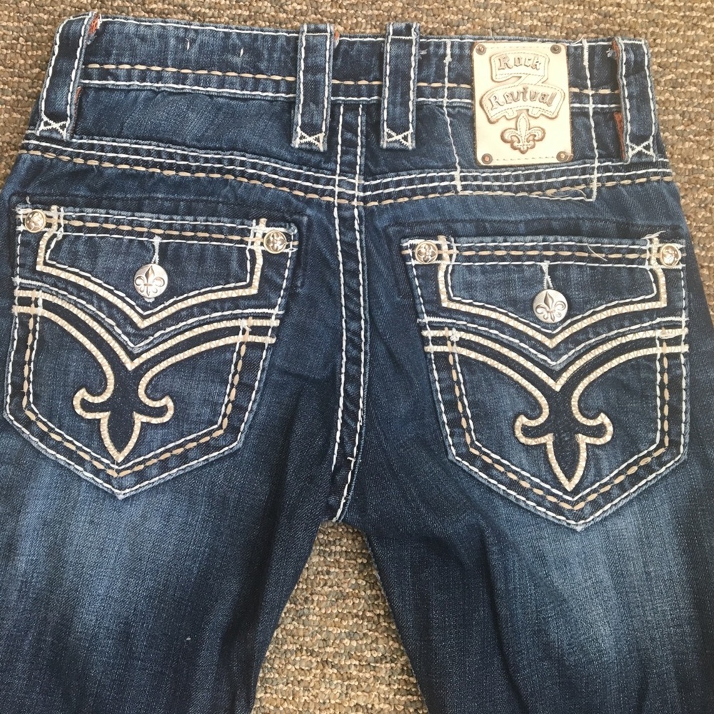 Men's rock revival jeans