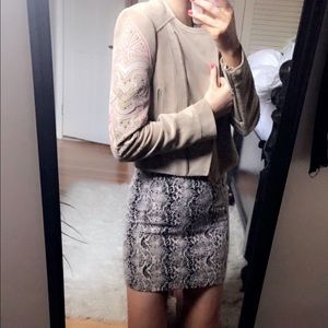 BCBGMaxAzria Suede Jacket with Western Detailing