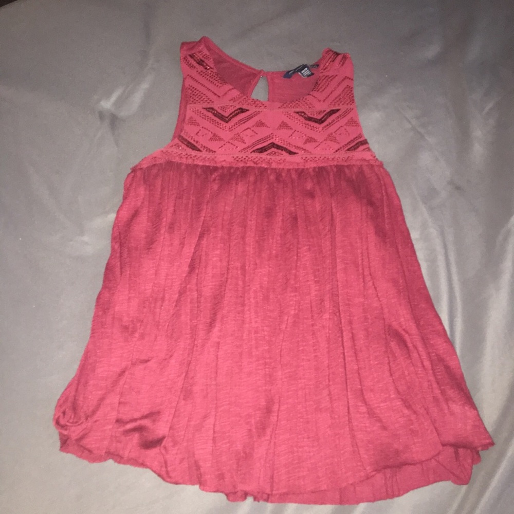 Burgundy American Eagle tank top