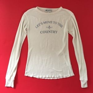WILDFOX "LETS MOVE TO THE COUNTRY" THERMAL TOP🍒