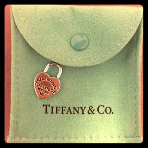 Engraved "Return to Tiffany & Co" Heart Lock Charm