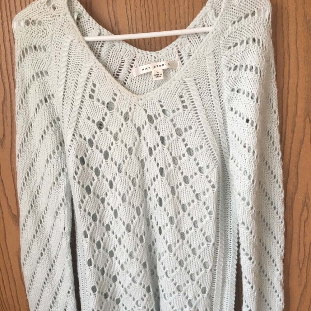 Light blue casual sweater