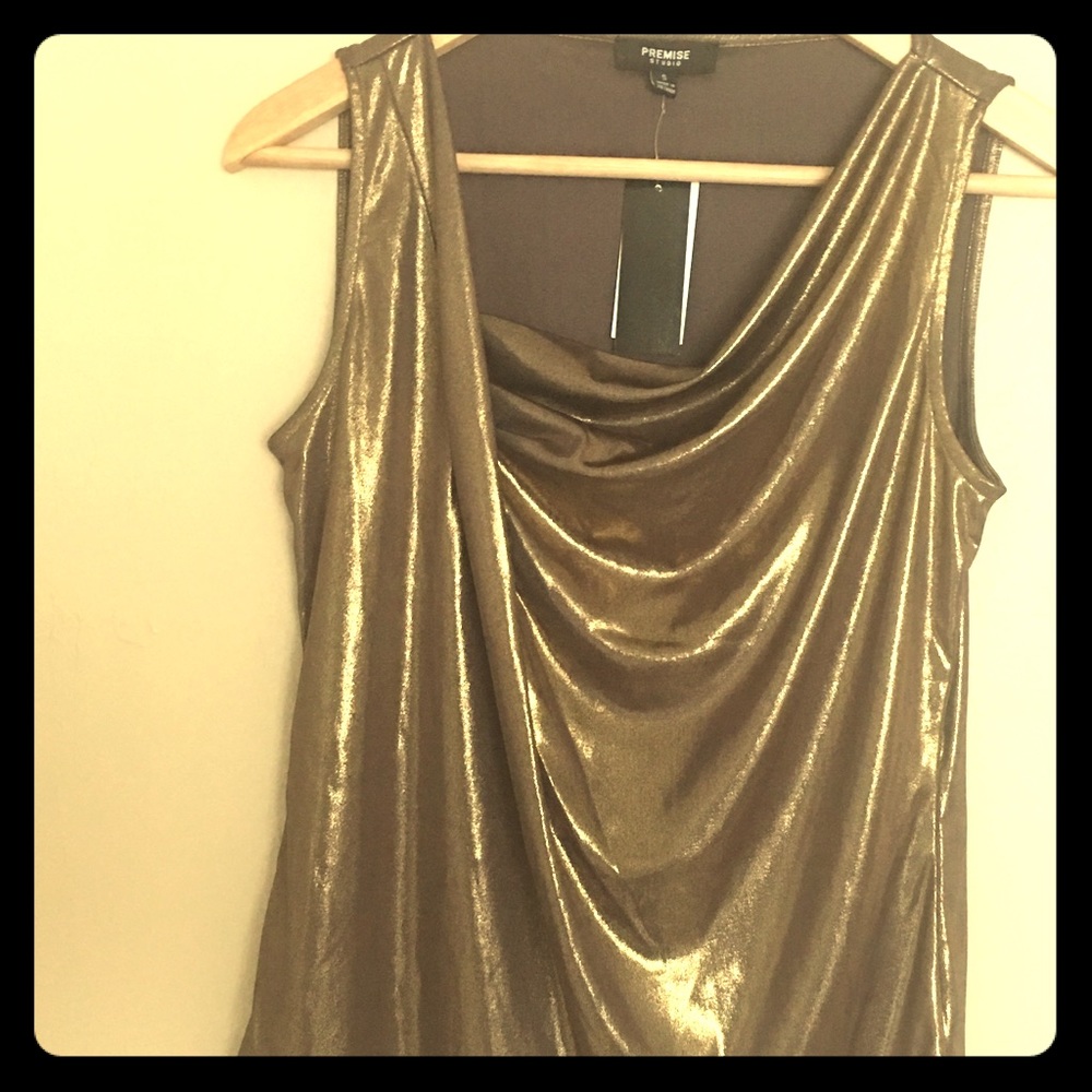Gold party top