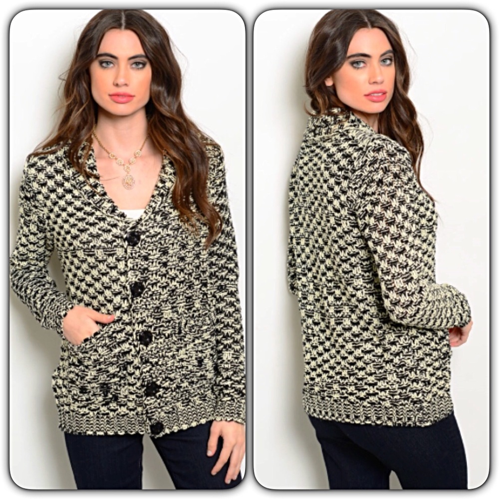 💥HOTSALE💥Chunky Cozy Cardi Pockets Button sold - Picture 3 of 7