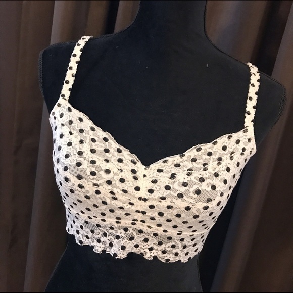PINK Victoria's Secret Other - Victoria's Secret Pink Polka Dot Bralette L