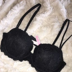 Black Lacy Push Up Bra