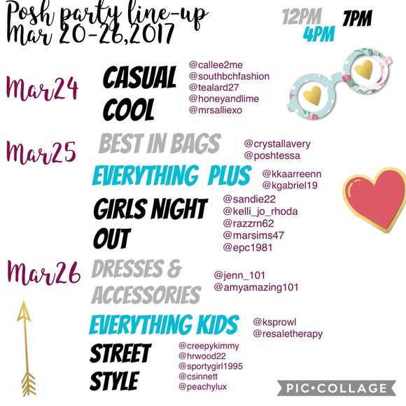 Posh Party Line Up 3.20-26.17 - Picture 3 of 3