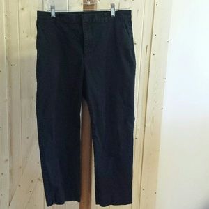Chaps black cropped pants